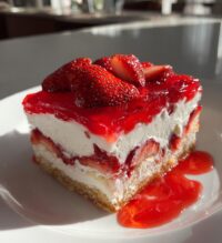 no bake strawberry jello lasagna recipe