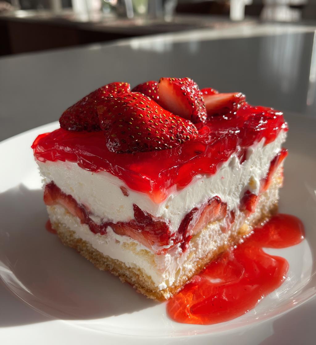 no bake strawberry jello lasagna recipe