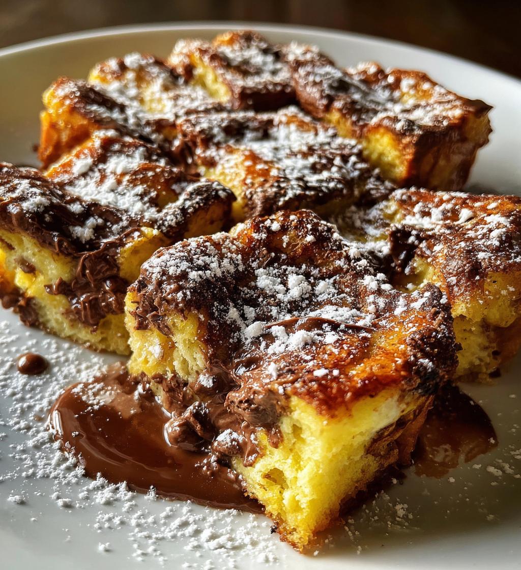 nutella french toast casserole - detail 1