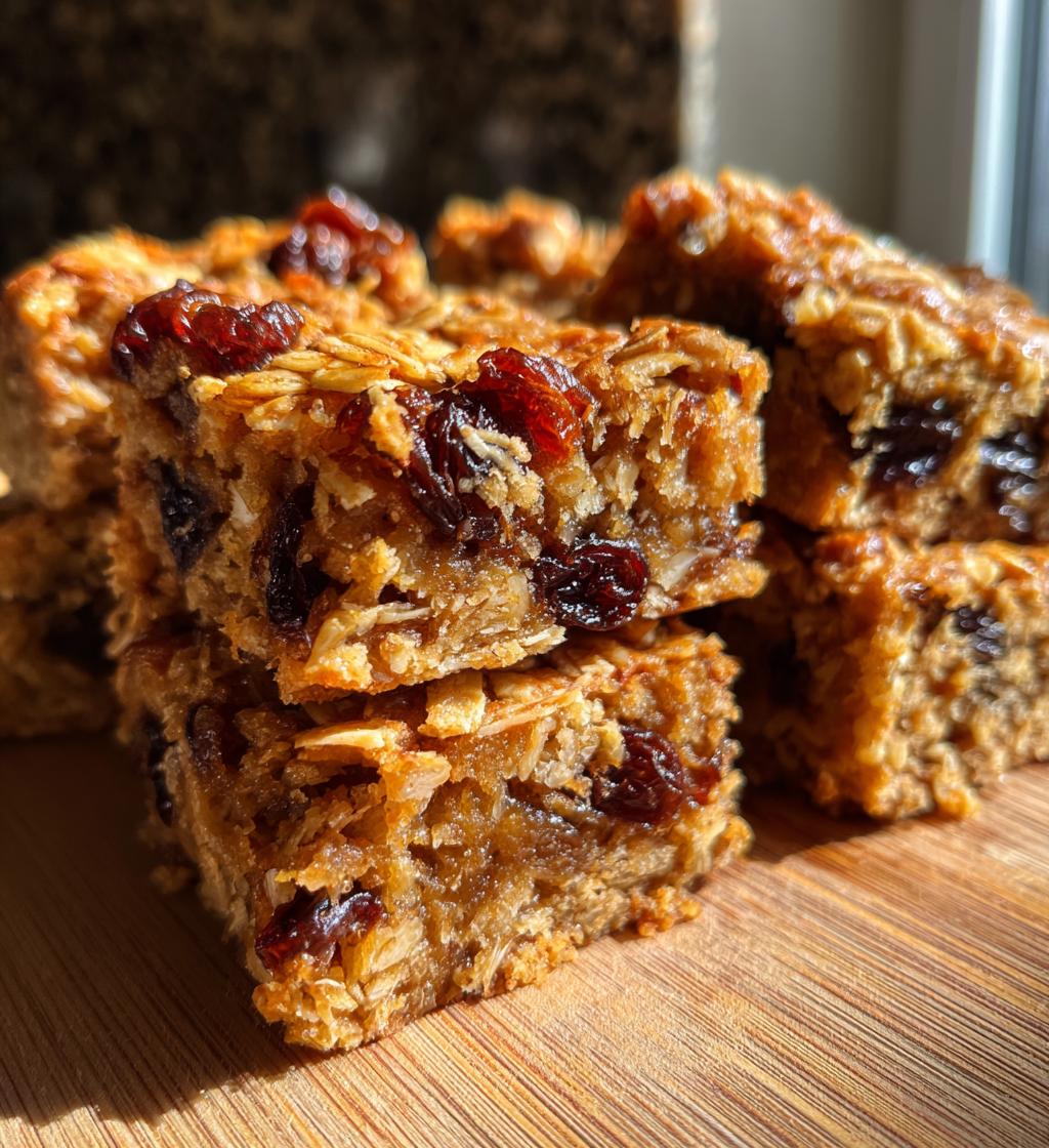 oatmeal raisin cookie bars recipe - detail 1