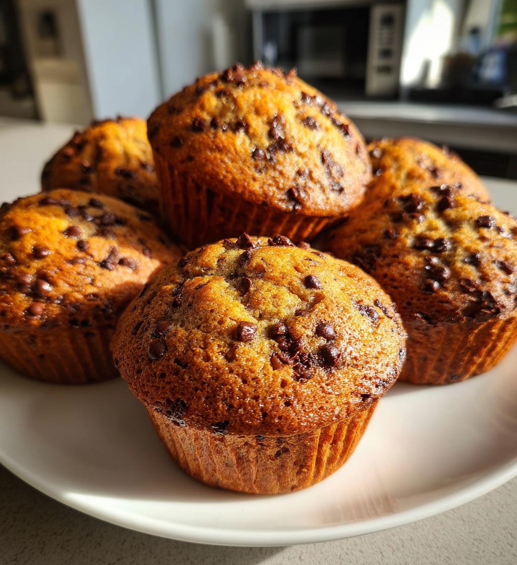 one bowl banana chocolate muffins - detail 1