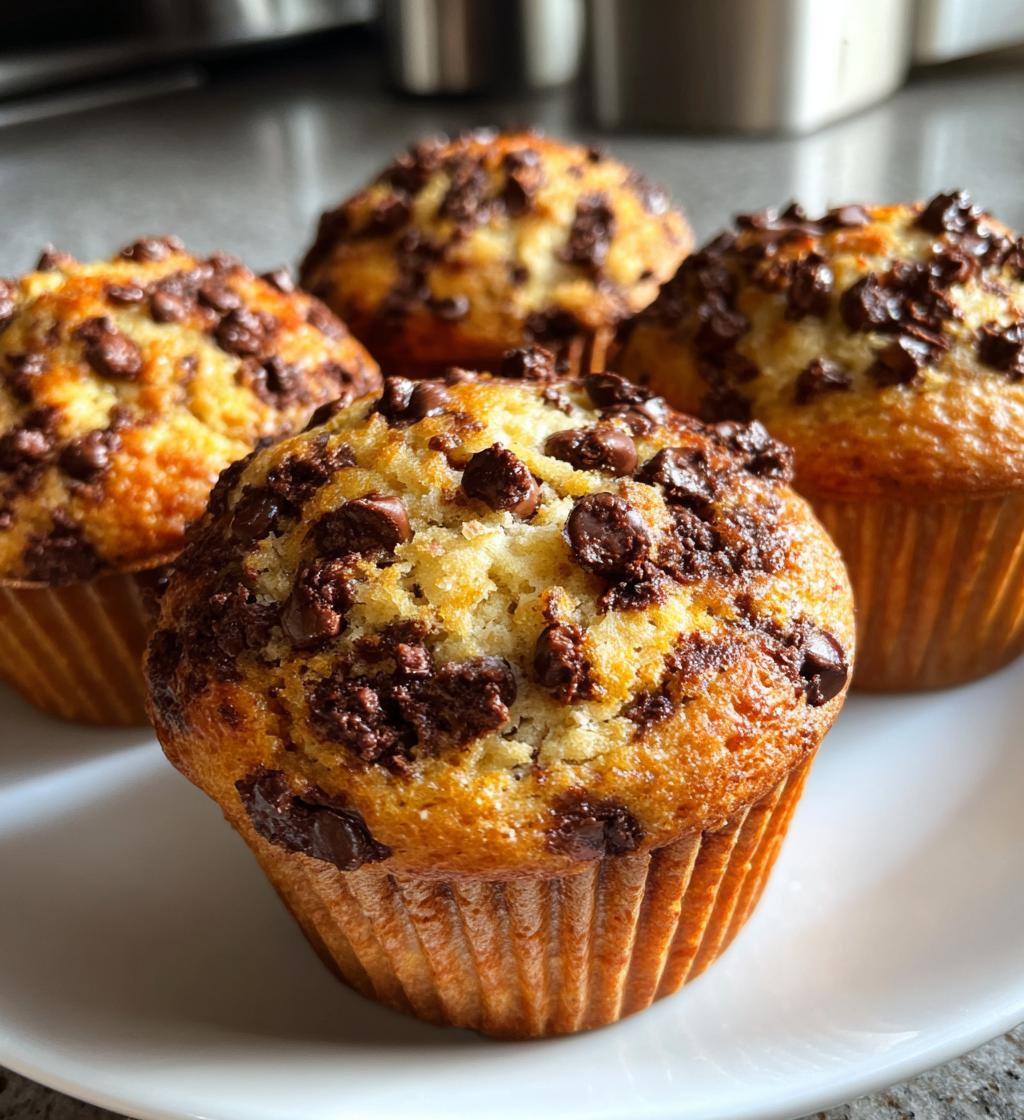 one bowl banana chocolate muffins