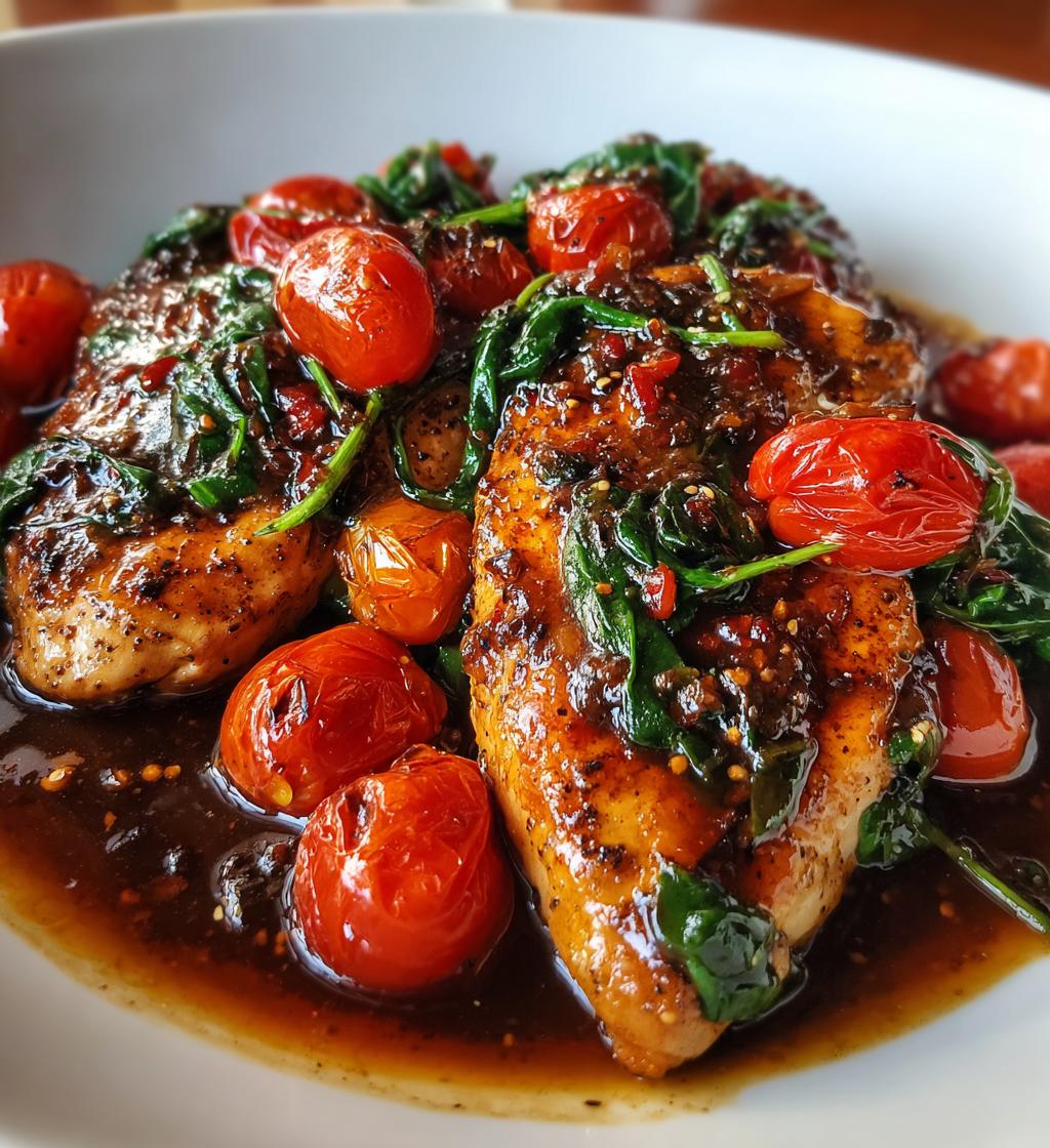 one pan balsamic chicken 2 - detail 1
