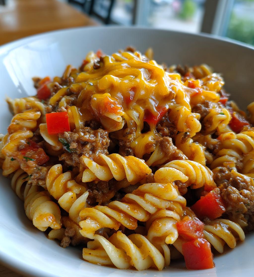one pot beef taco pasta