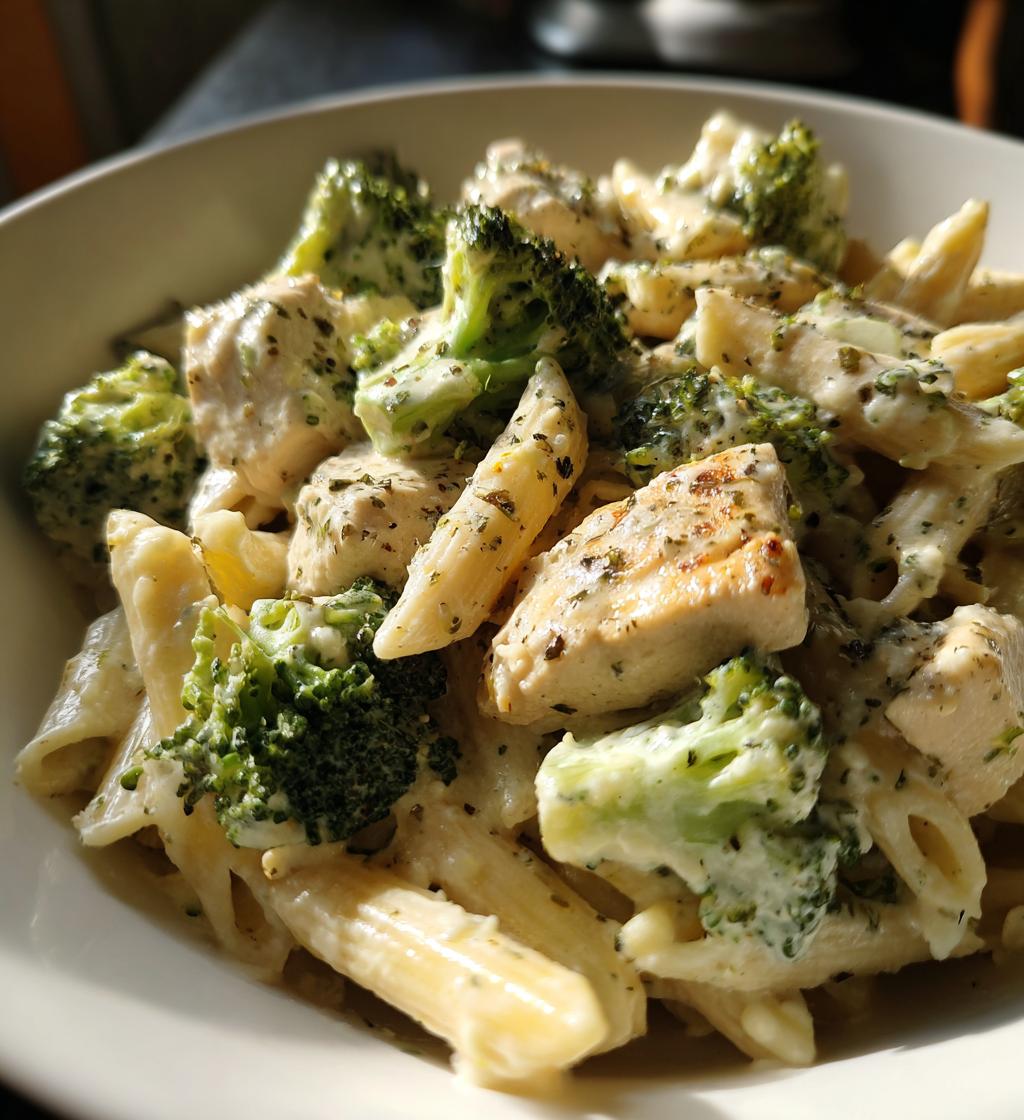one pot chicken broccoli alfredo