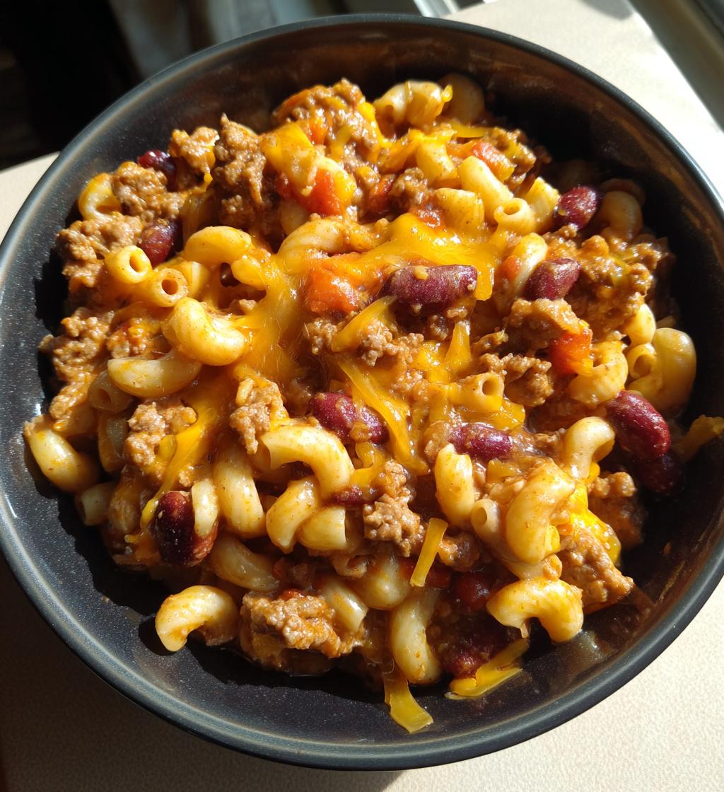one pot chili mac and cheese