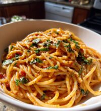one pot creamy tomato basil pasta