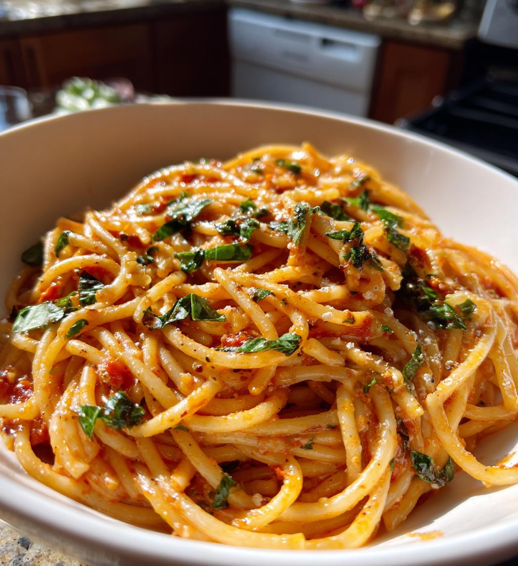 one pot creamy tomato basil pasta