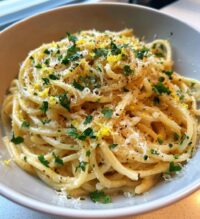 one pot lemon garlic parmesan pasta