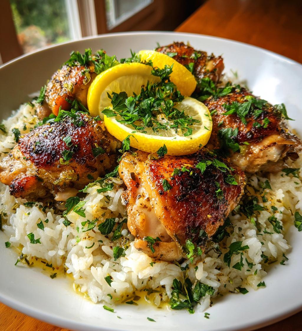 one pot lemon herb chicken and rice