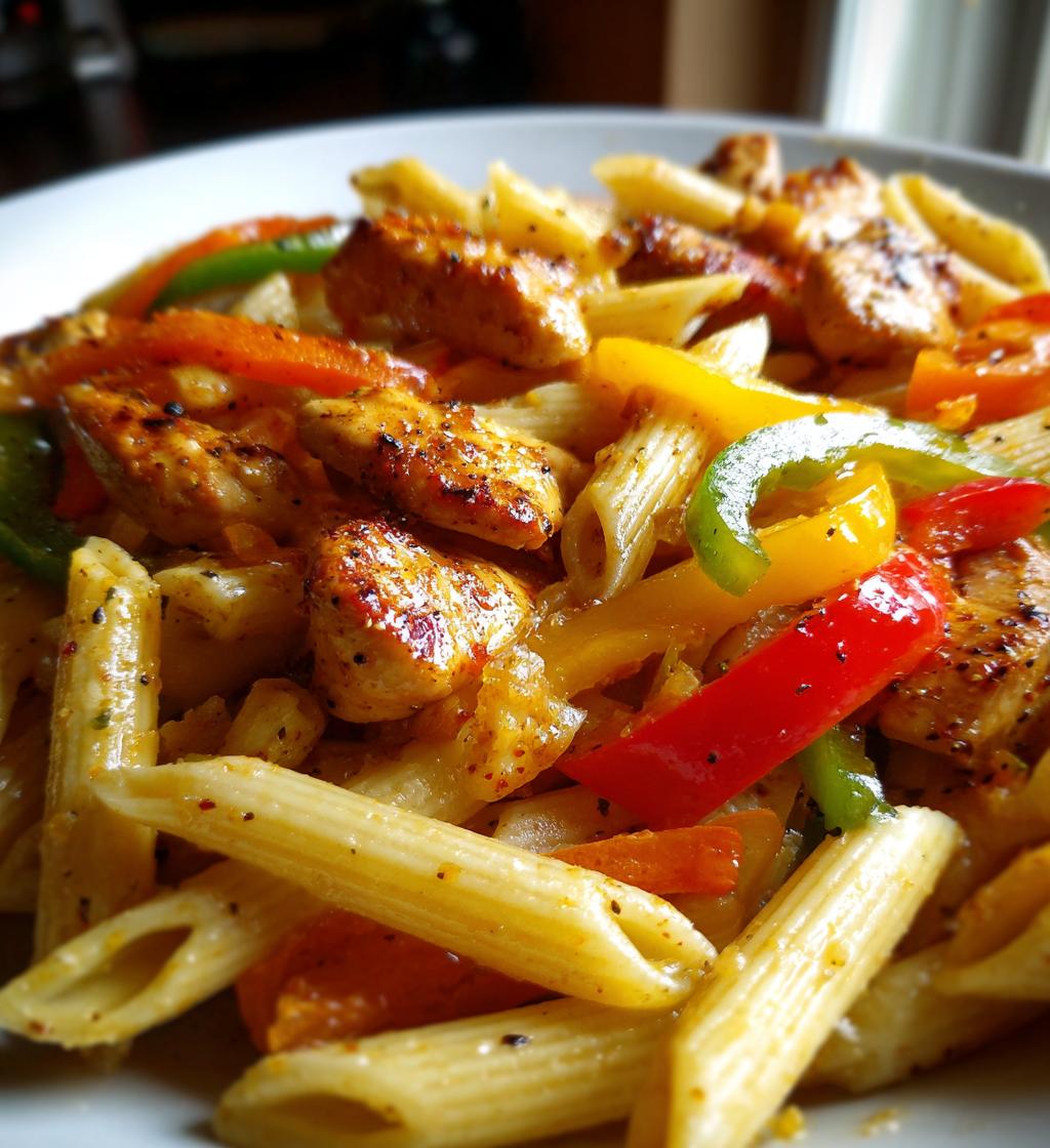 one pot spicy cajun honey butter chicken pasta recipe - detail 1