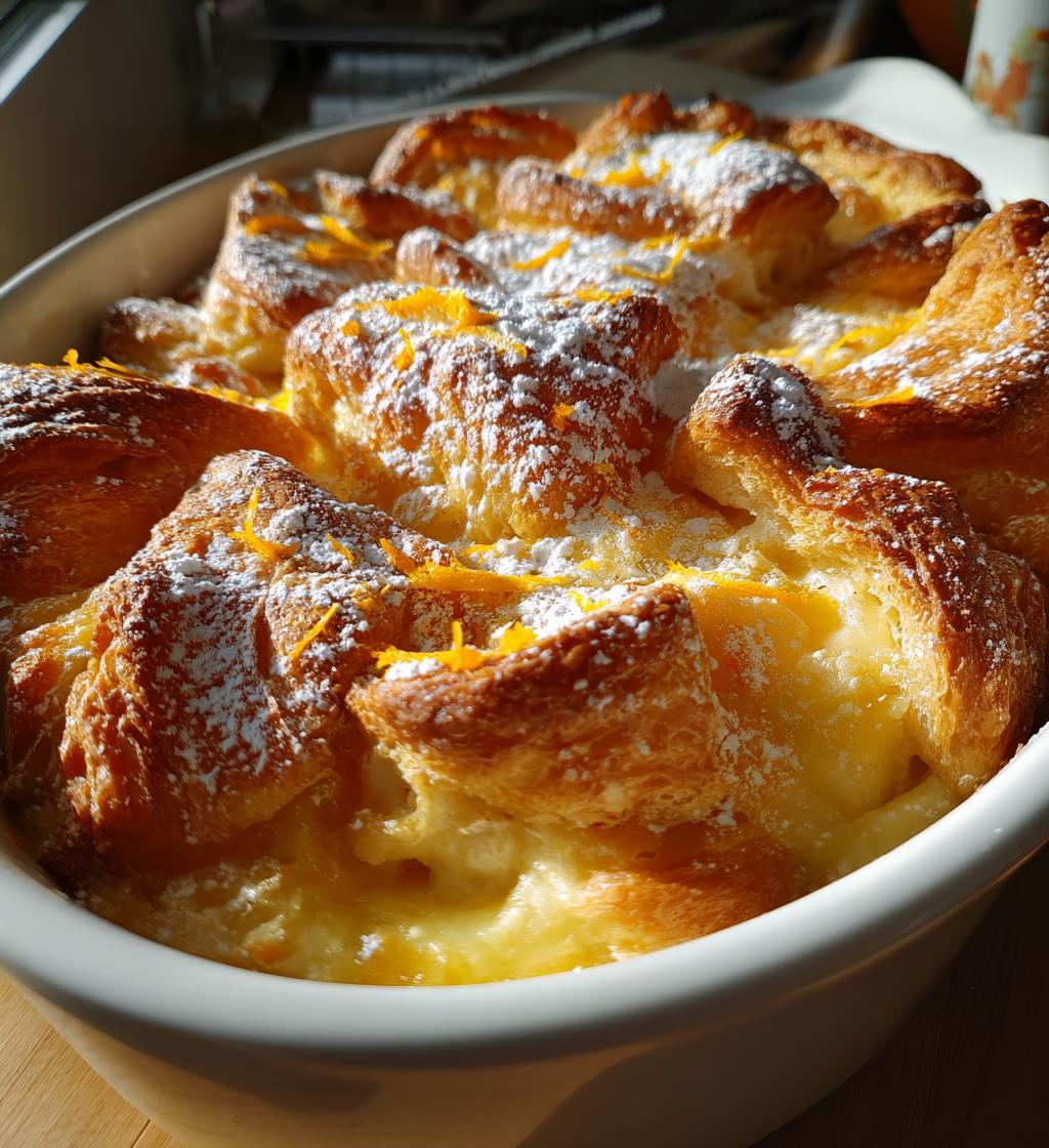 orange croissant breakfast bake - detail 1