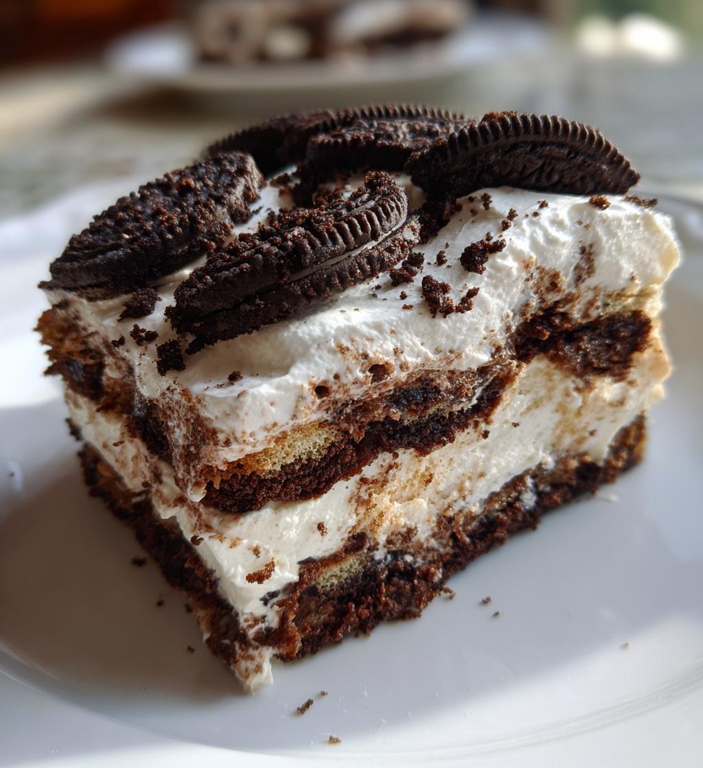 oreo icebox cake - detail 1