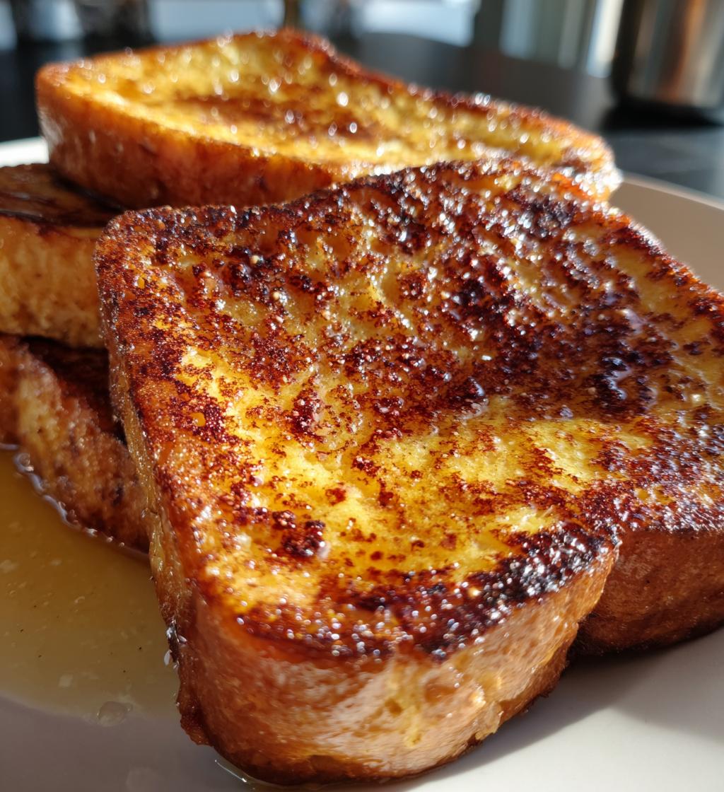 overnight creme brulee french toast - detail 1