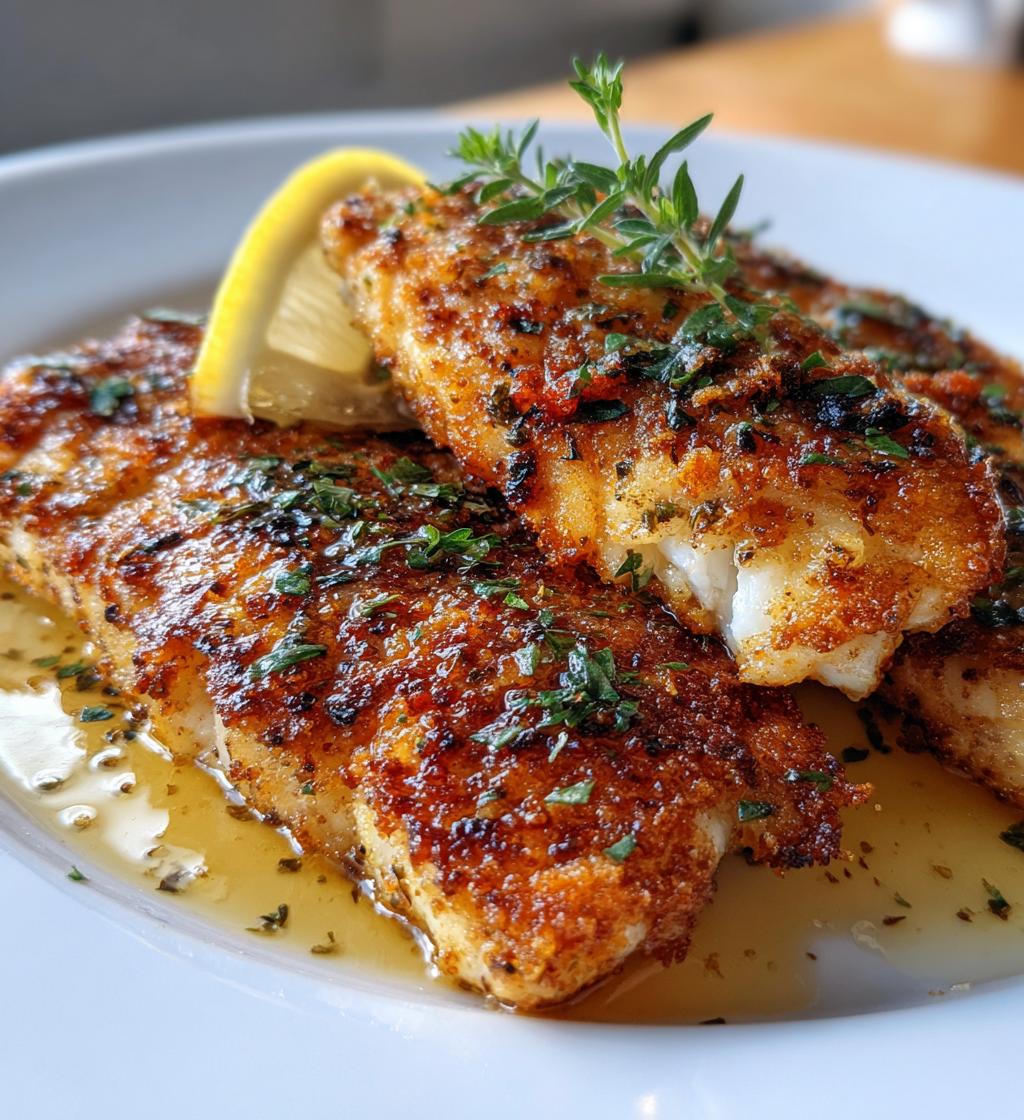 pan fried tilapia - detail 1