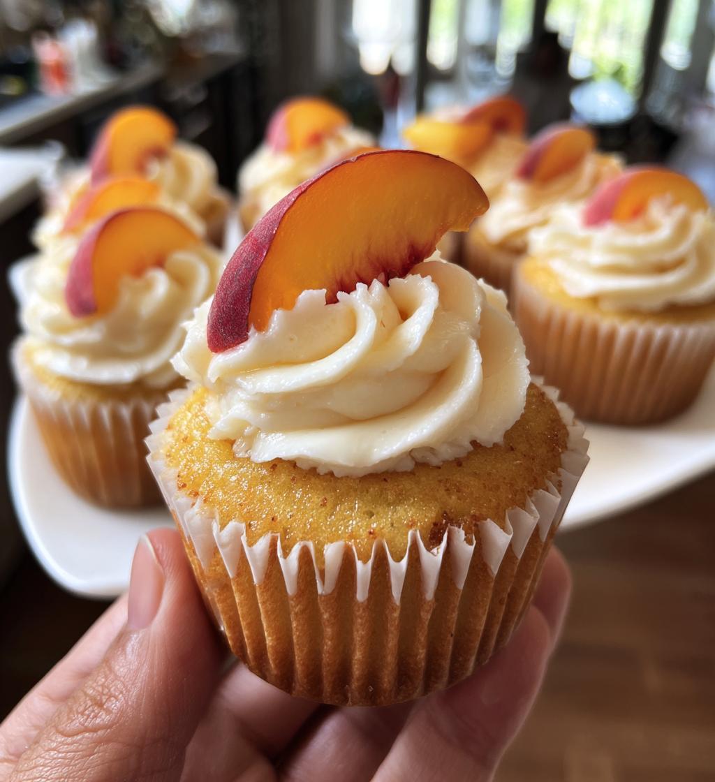 peach bellini cupcakes - detail 1