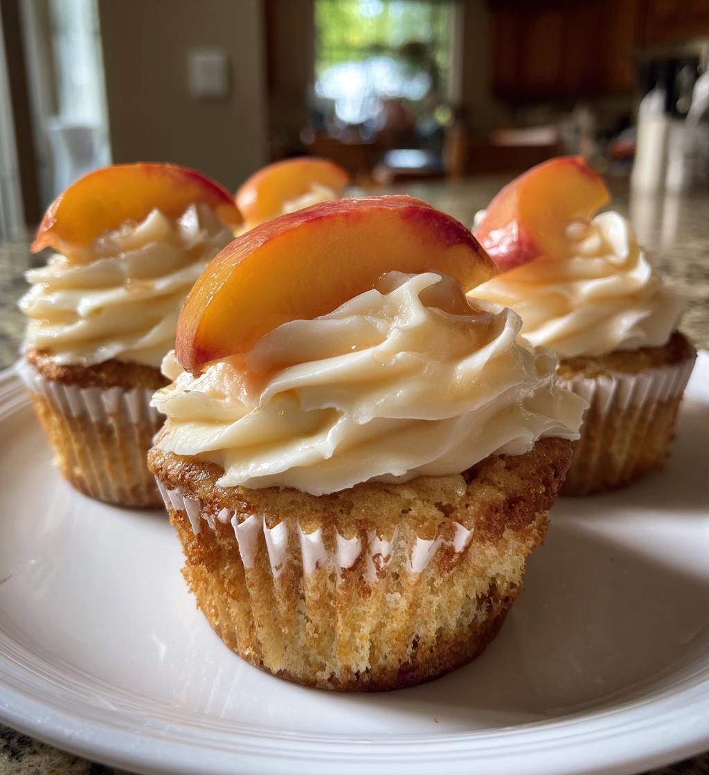 peach bellini cupcakes