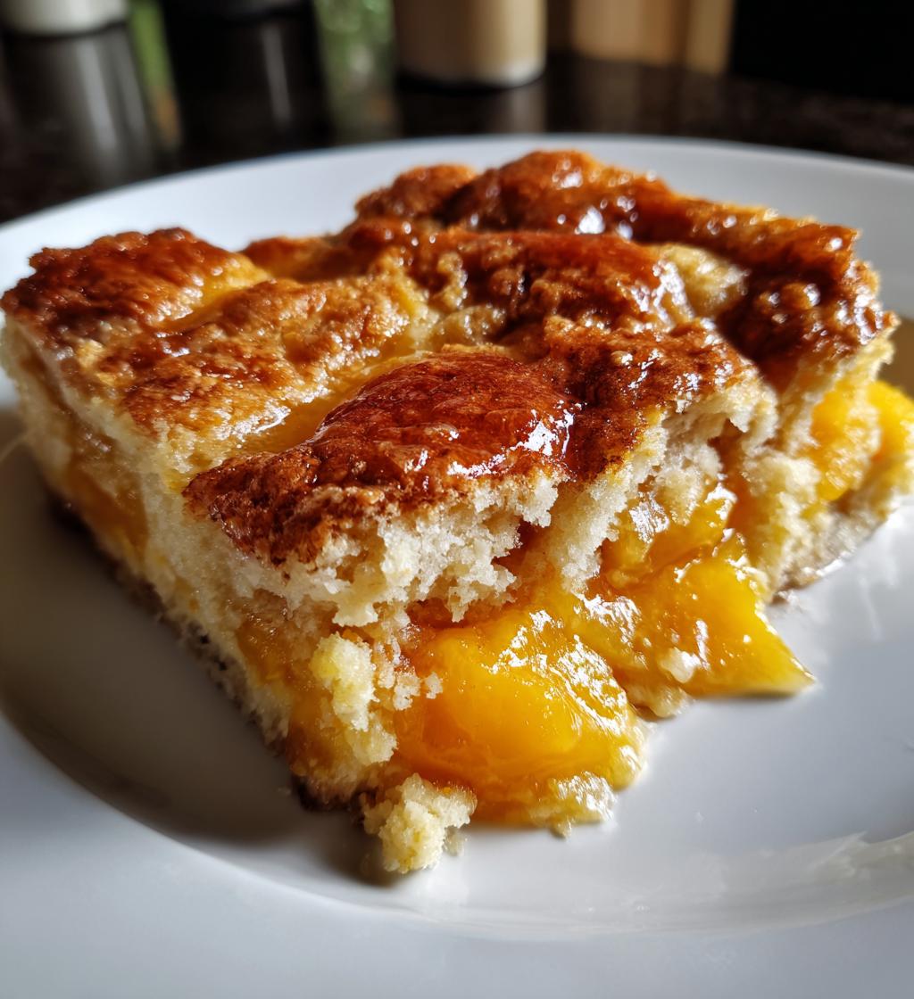 peach cobbler with canned peaches