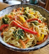 peanut noodle stir fry