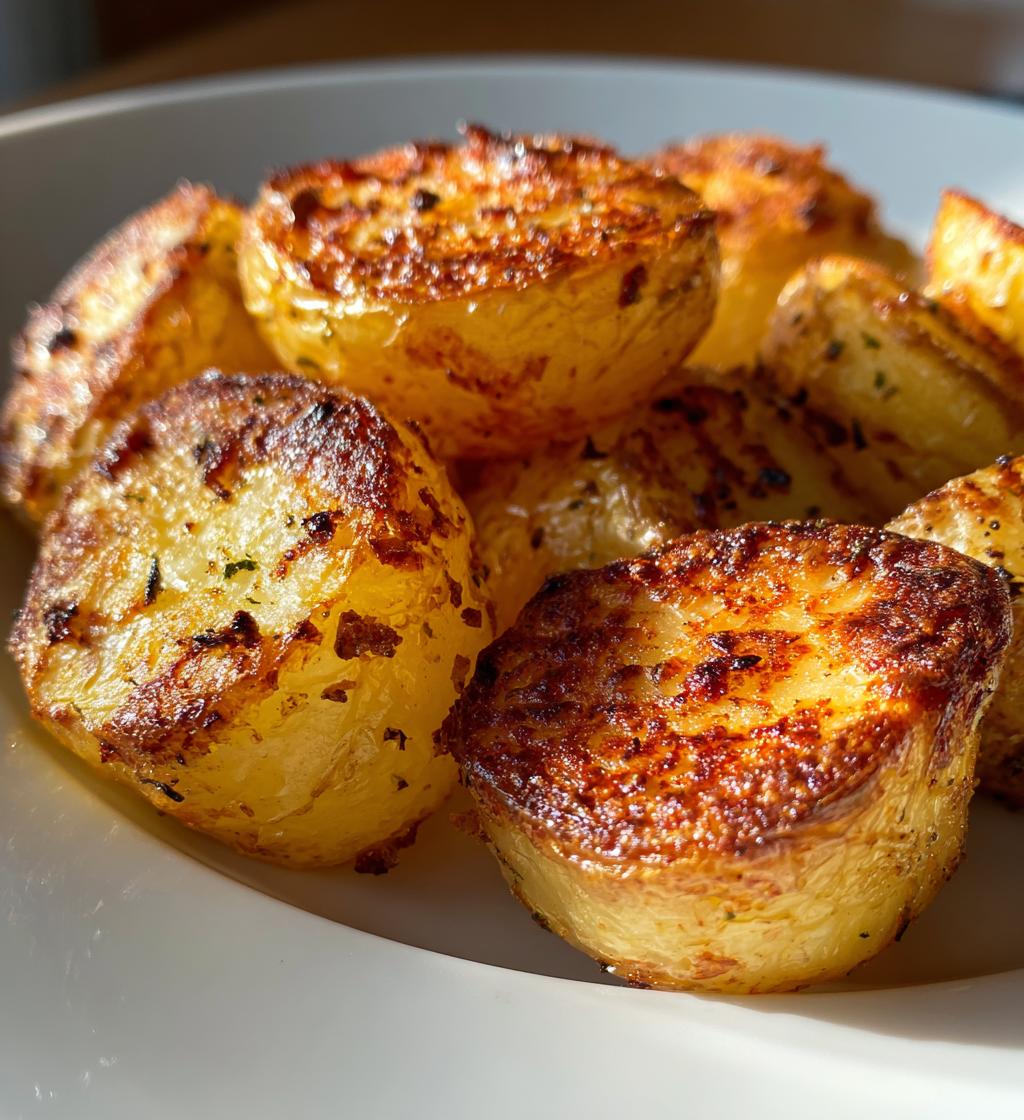 perfectly roasted yukon gold potatoes