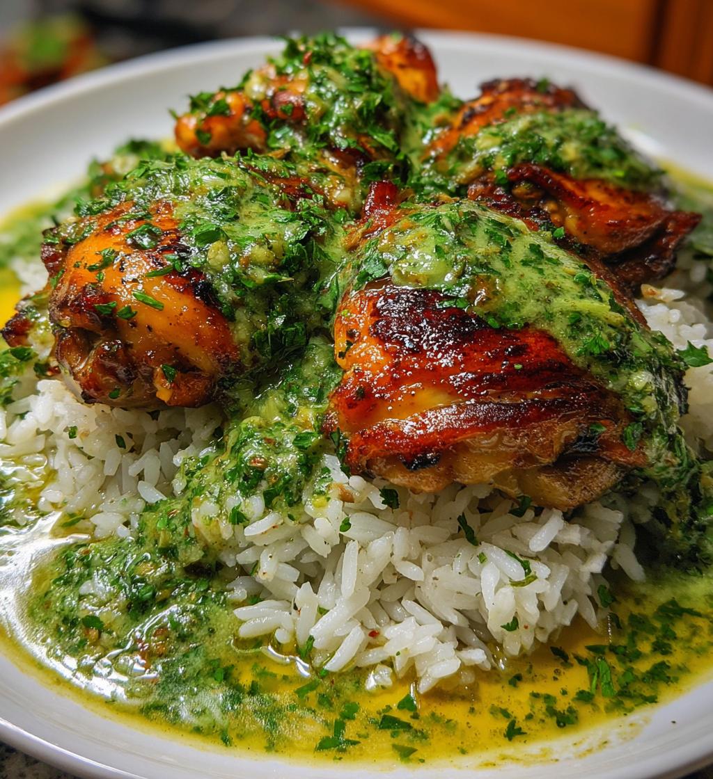 peruvian chicken rice green sauce