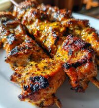 peruvian grilled chicken skewers
