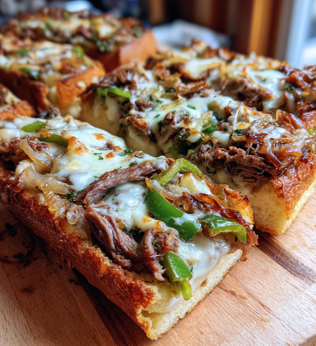 philly cheesesteak cheesy bread