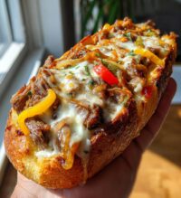 philly cheesesteak cheesy bread