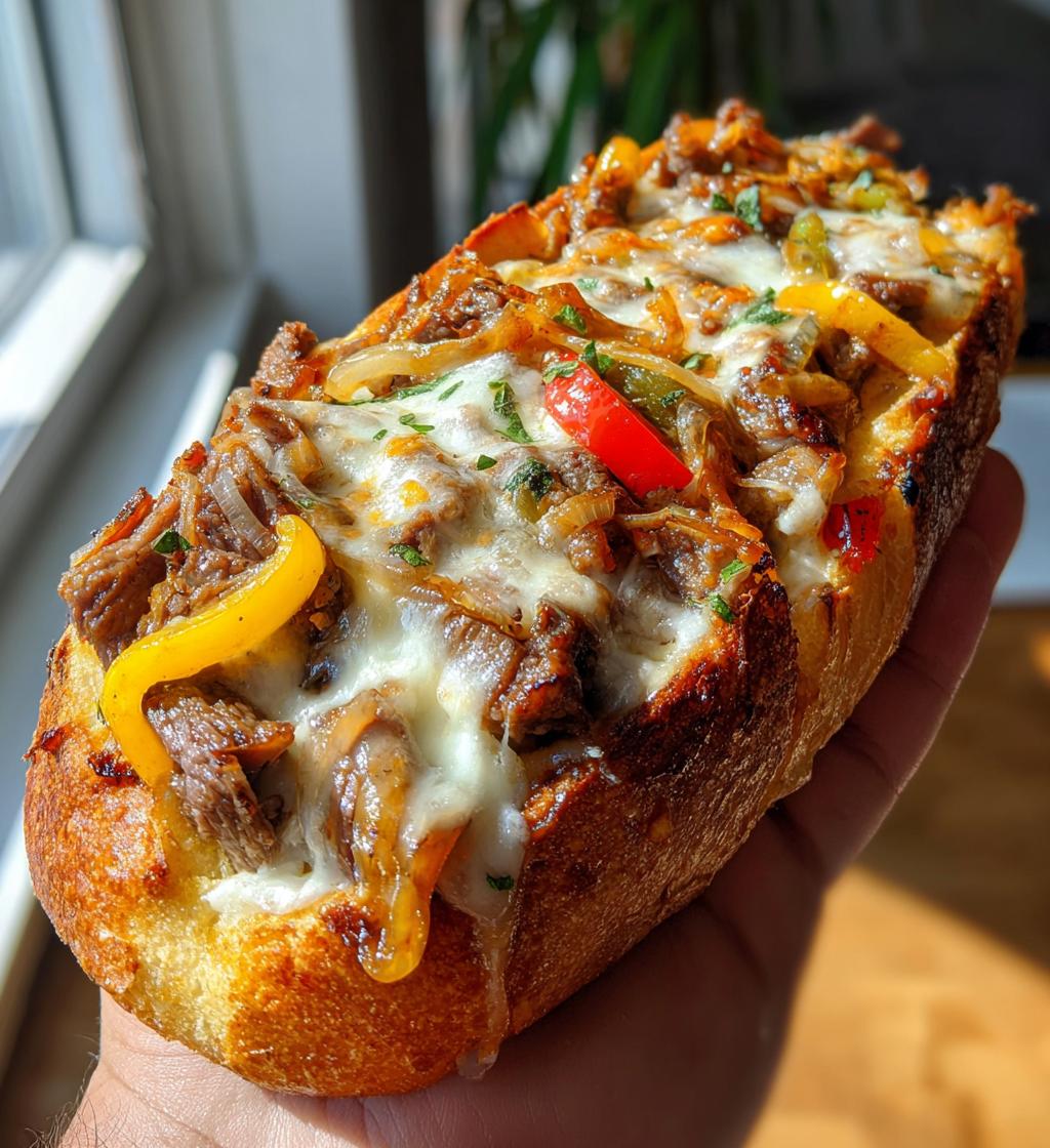 philly cheesesteak cheesy bread