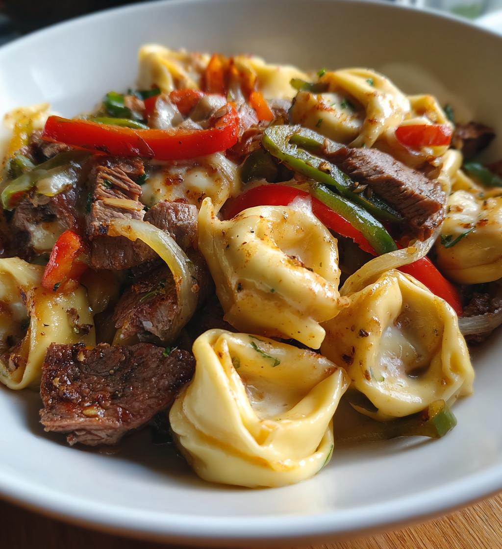 philly cheesesteak tortellini