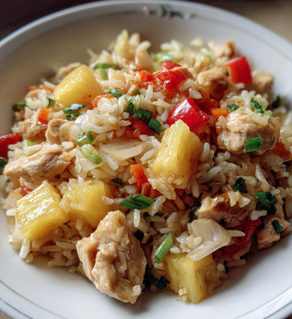 pineapple chicken and rice a sweet and savory delight