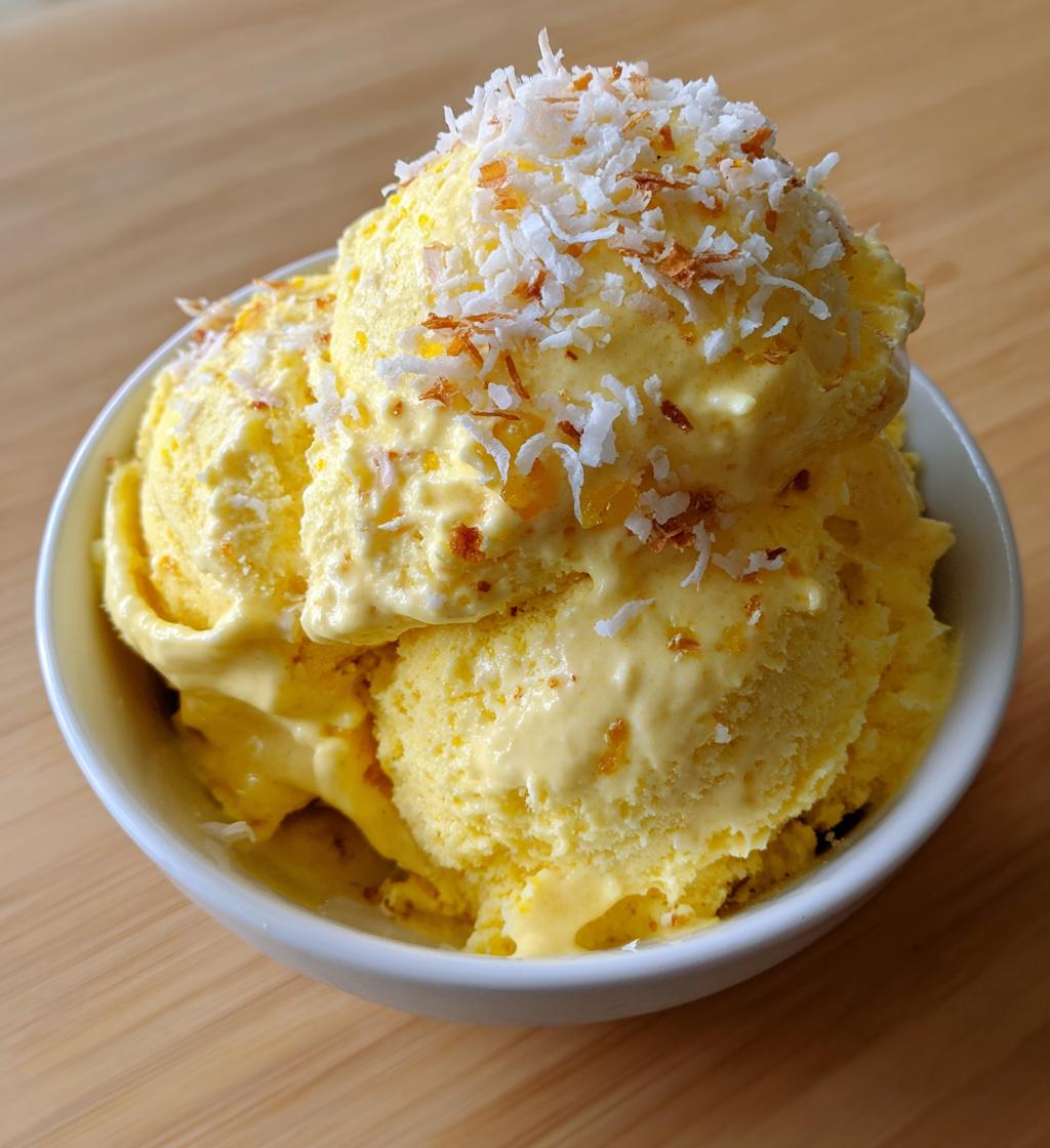 pineapple ice cream - detail 1