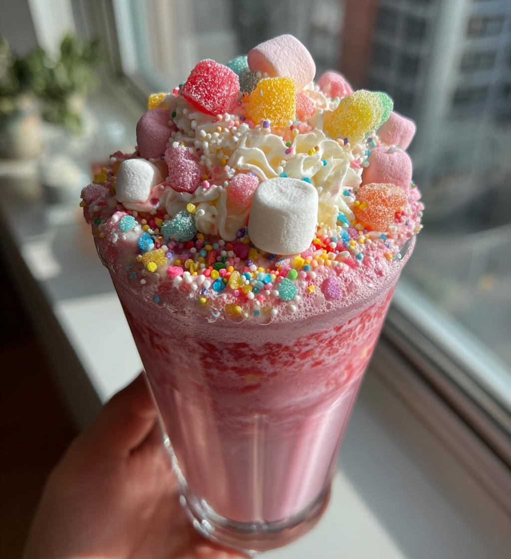 pink unicorn freakshakes - detail 1