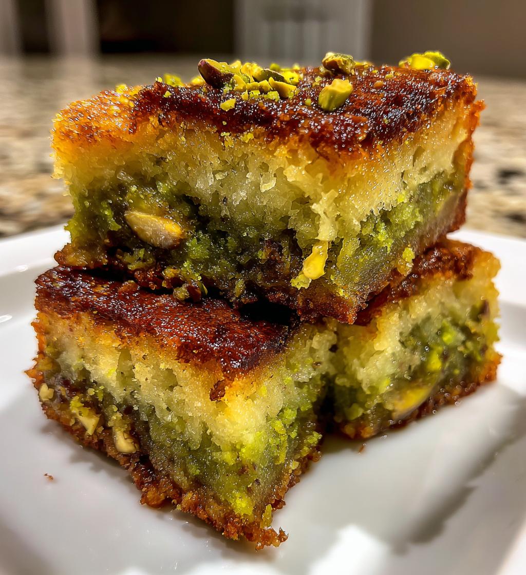 pistachio kunafa brownies recipe - detail 1