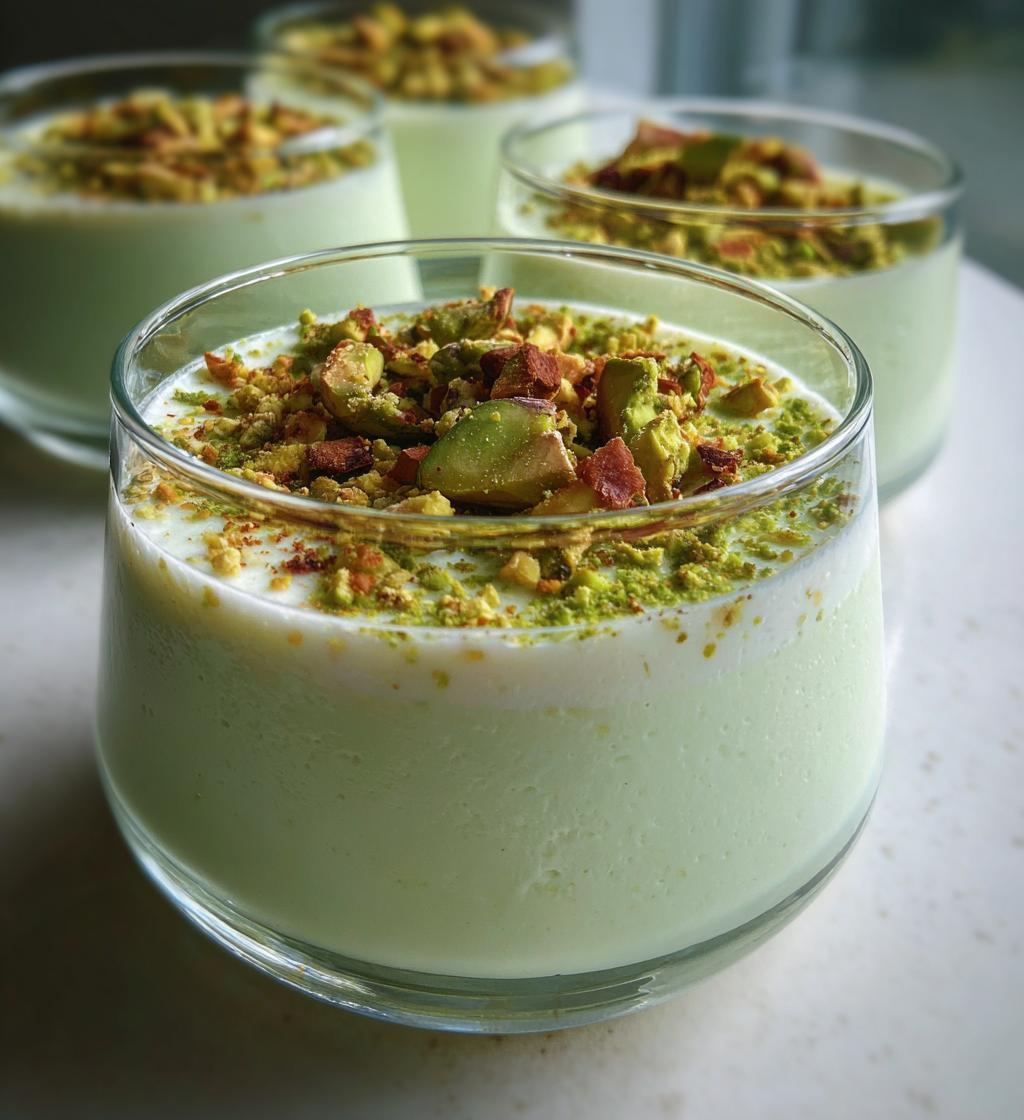 pistachio panna cotta - detail 1