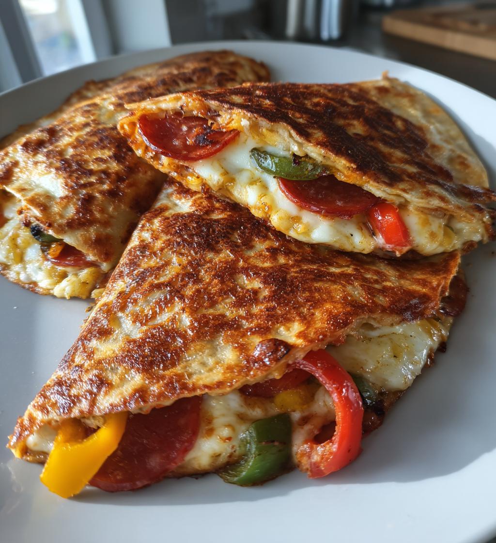 pizza quesadillas - detail 1