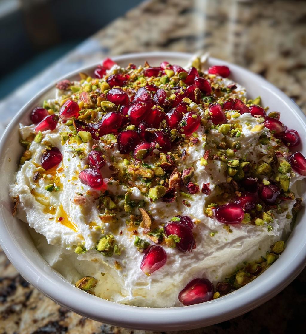 pomegranate pistachio whipped feta - detail 1
