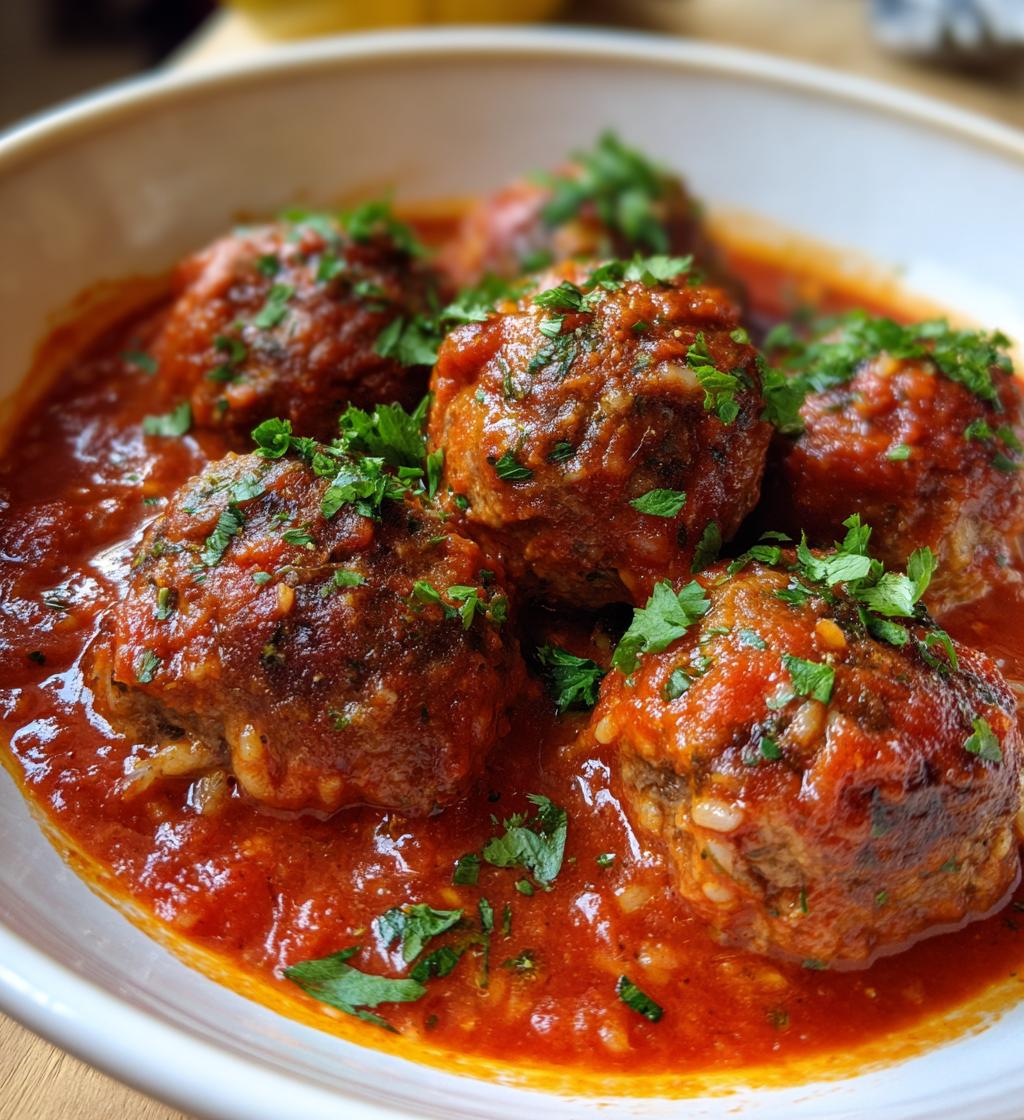 porcupine meatballs - detail 1