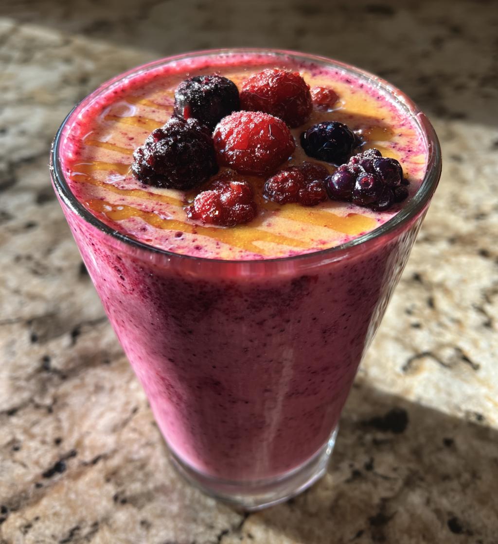 protein fruit smoothie - detail 1
