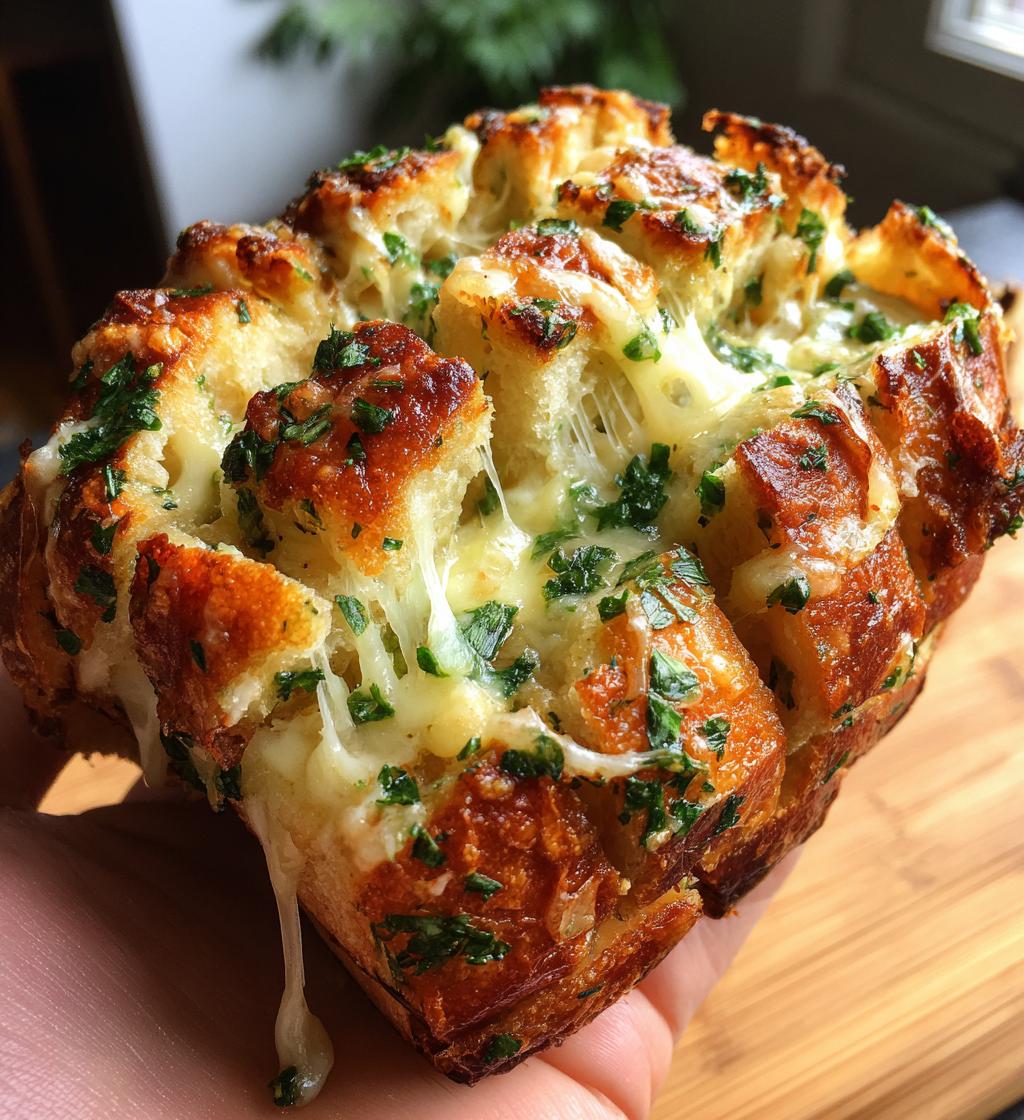 pull apart garlic bread