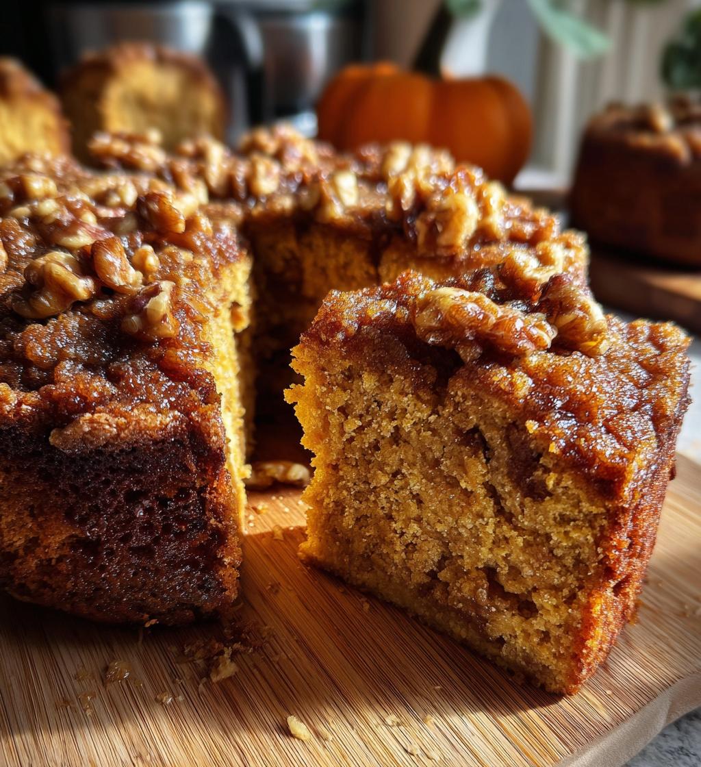 pumpkin coffee cake - detail 1