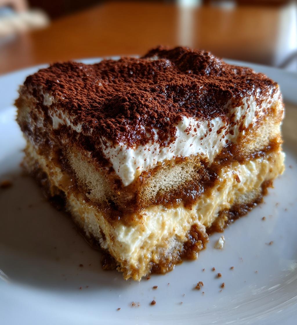 pumpkin spice tiramisu - detail 1