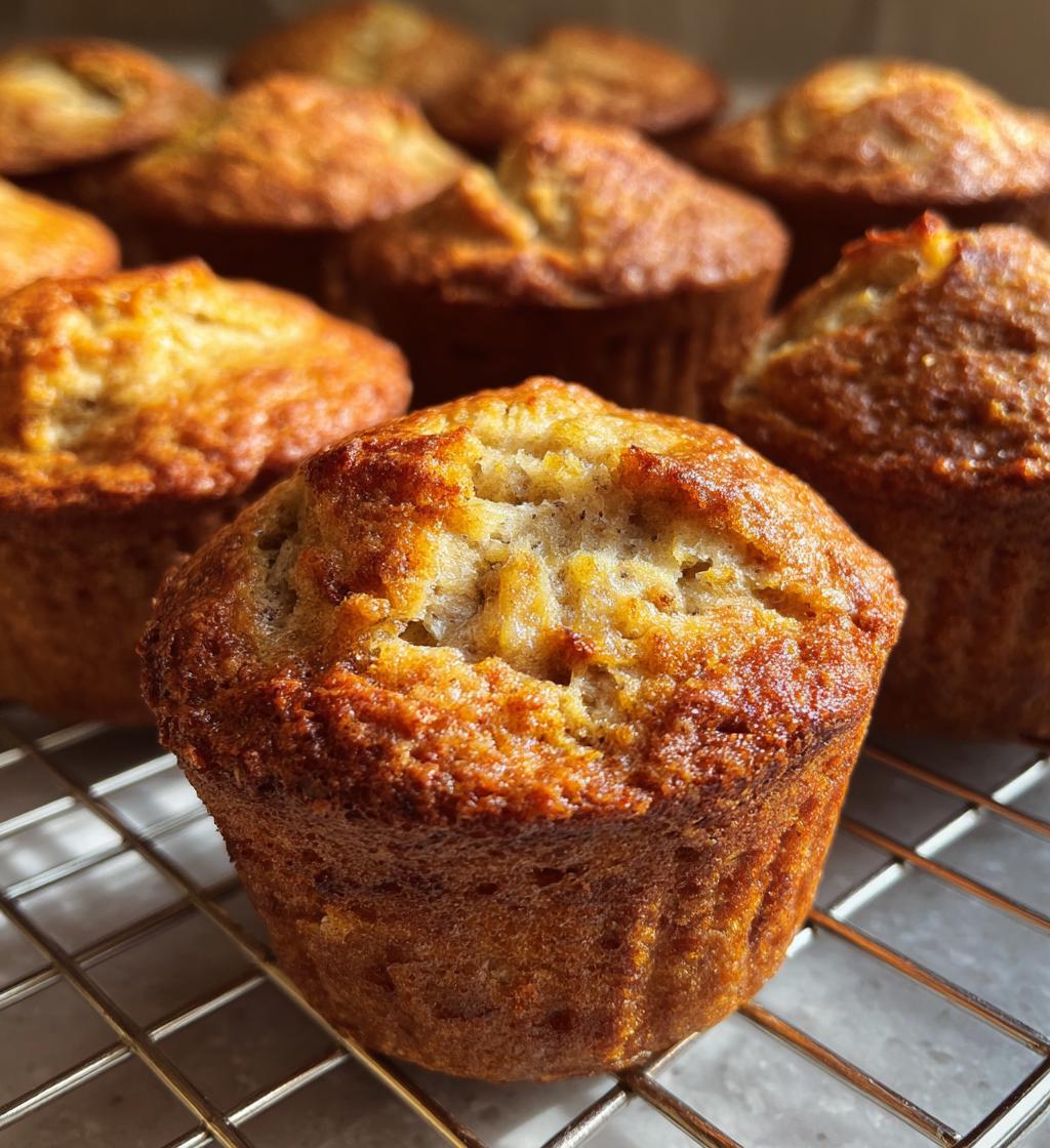 quick easy banana muffins - detail 1