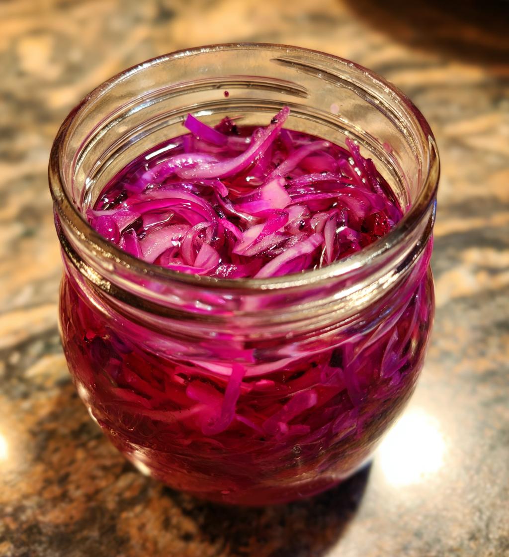 quick pickled red onions