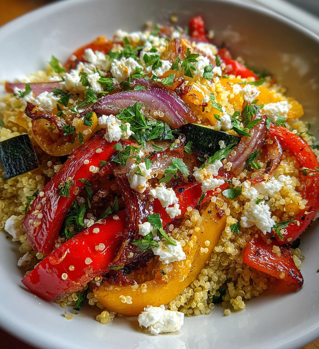 quinoa salad with roasted vegetables