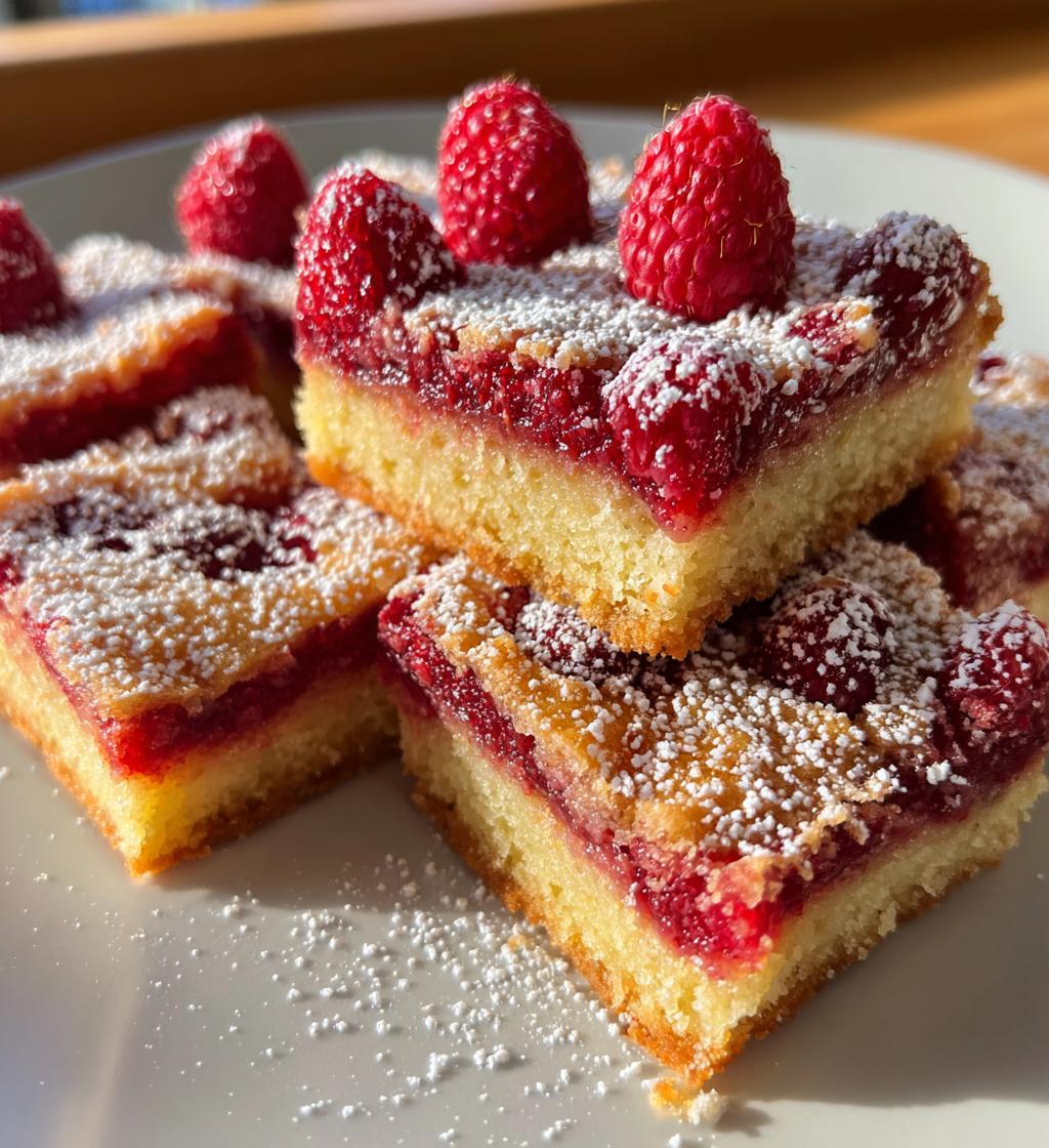 raspberry lemon bars - detail 1