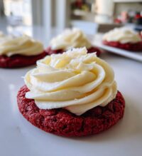 red velvet cookies with cream cheese frosting