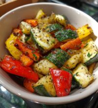 roasted air fryer vegetables