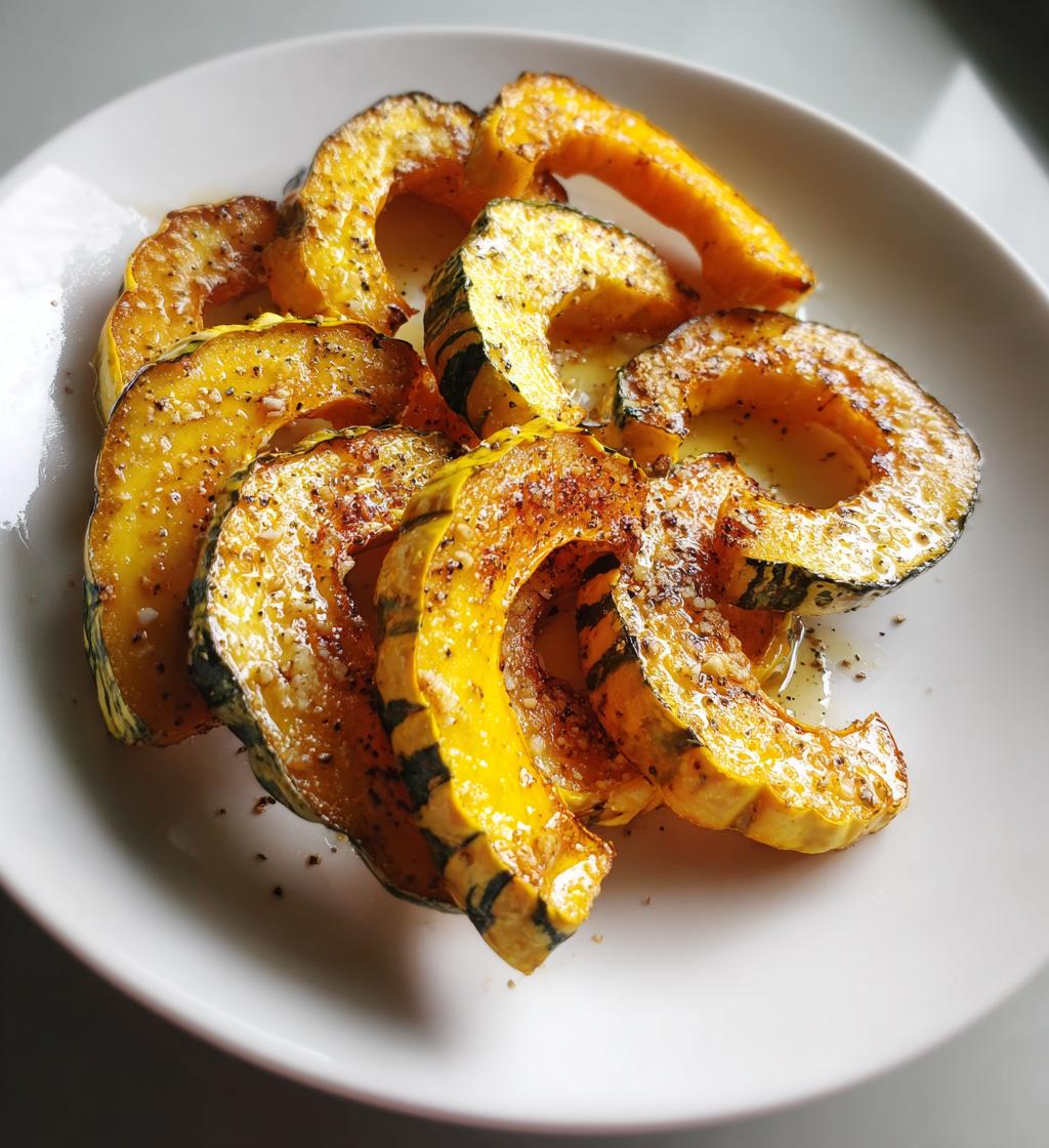 roasted delicata squash - detail 1