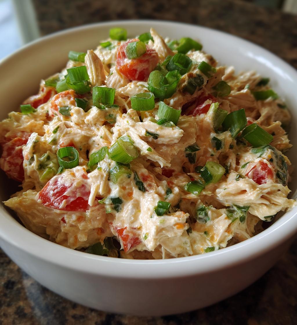 rotel chicken salad dip - detail 1